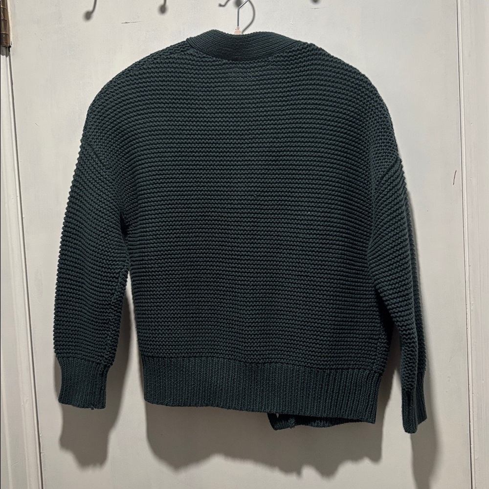 ALEX MILL Nico cardigan in dark spruce - Picture 7 of 7